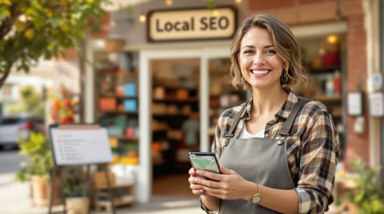 Woman shopping for Local SEO