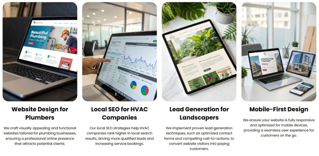 three home services images