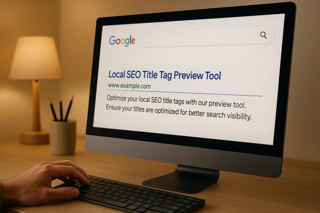 Local SEO Title Tag Preview Tool